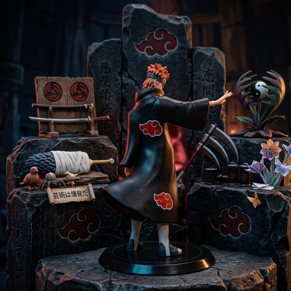 Pain fron anime naruto anime figure-Legendery naruto villain collectible