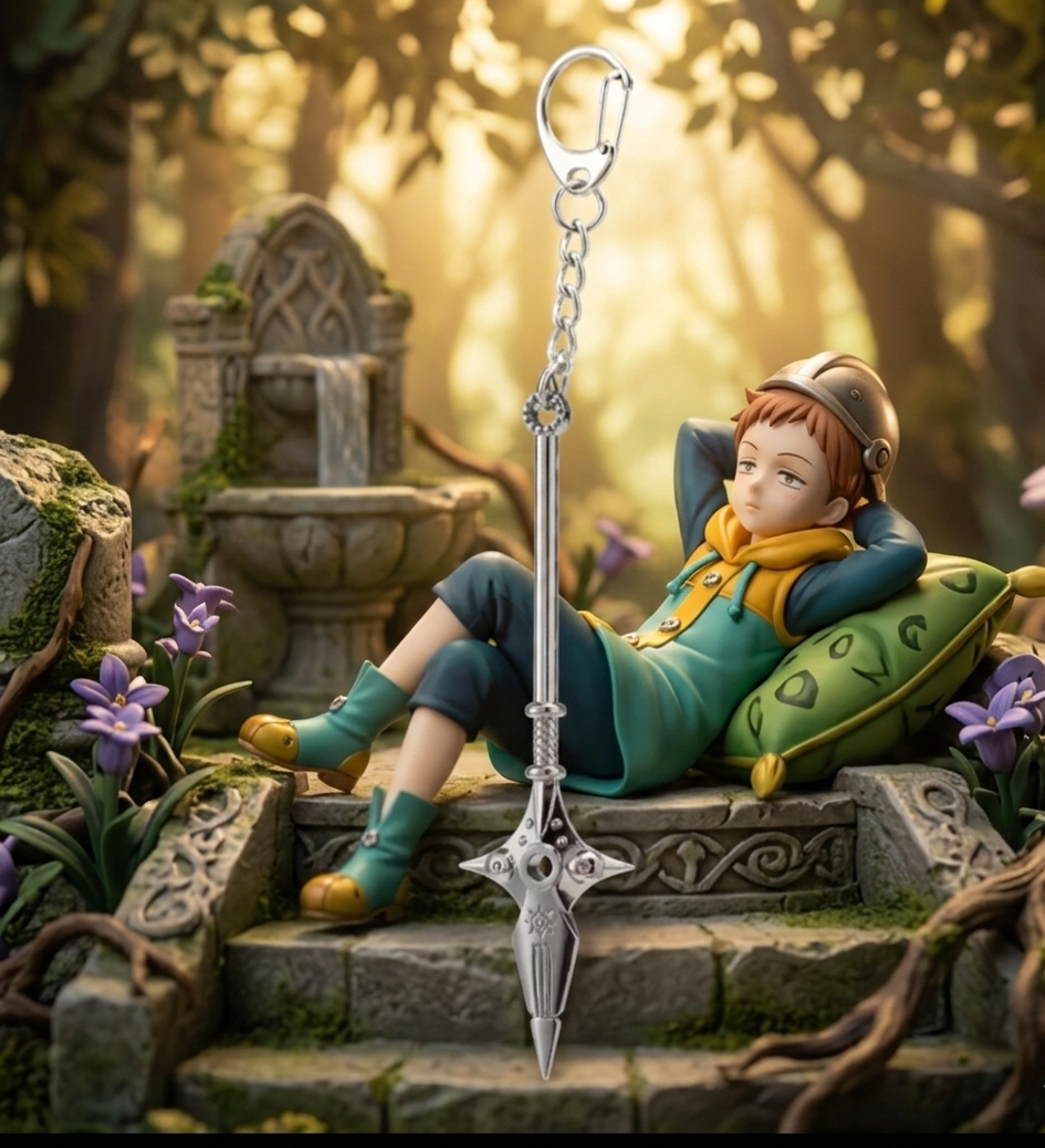 Seven Deadly Sins : Meliodas Dragon handle Sword Keychain Accessory