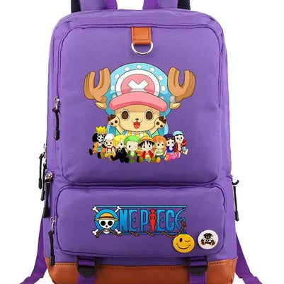 One Piece Anime Cahracter Backpack-Chopper & Crew Design