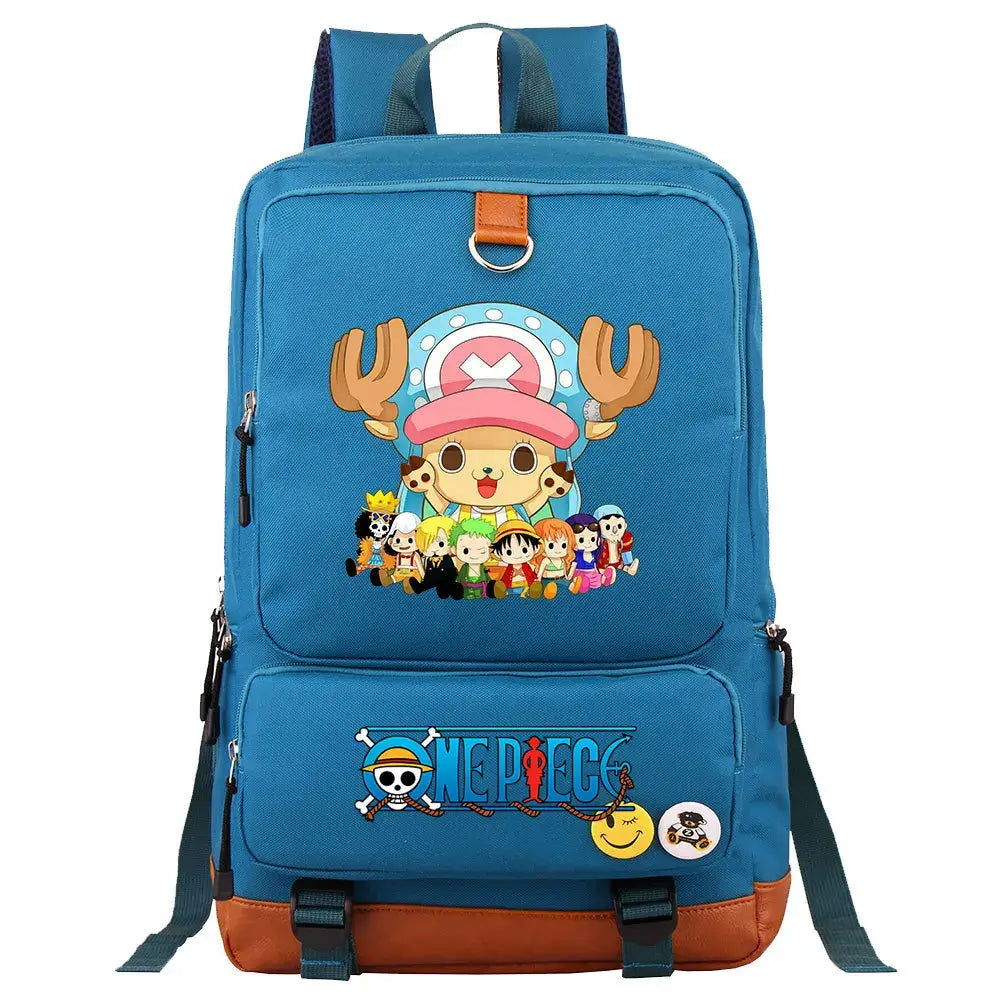 One Piece Anime Cahracter Backpack-Chopper & Crew Design