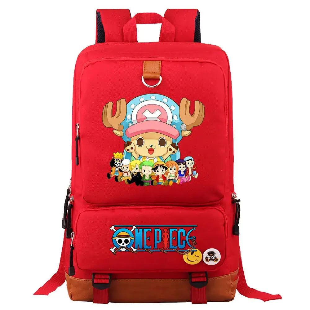 One Piece Anime Cahracter Backpack-Chopper & Crew Design