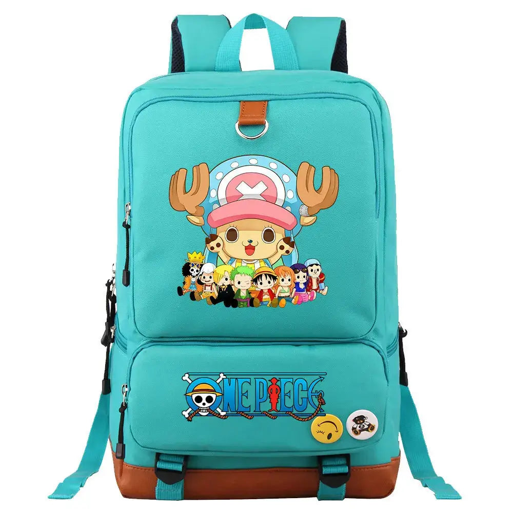 One Piece Anime Cahracter Backpack-Chopper & Crew Design
